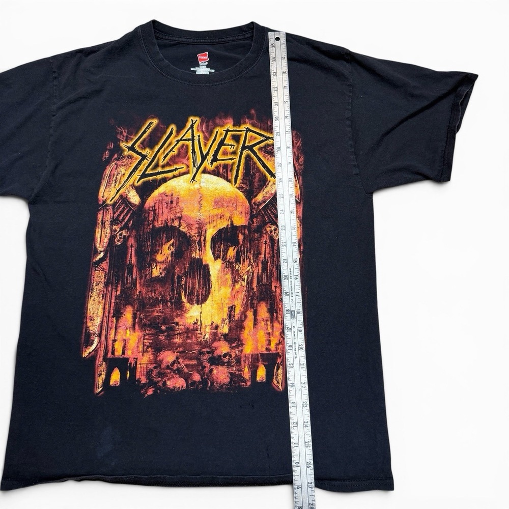 Slayer Final World Tour 2019 T Shirt L Black Skull Double Sided Metal Band Tee - Picture 8 of 11
